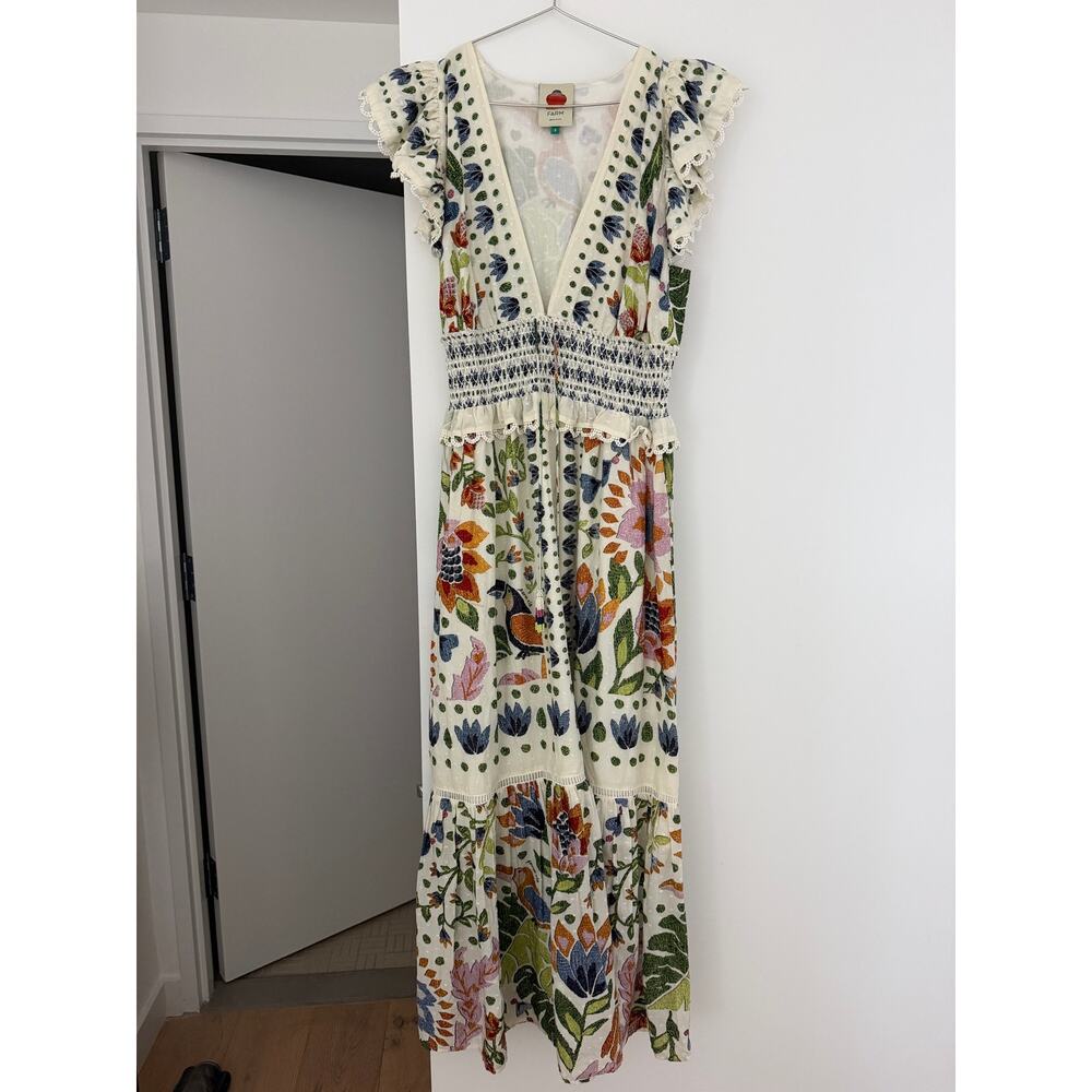 Farm Rio Summer Garden Dress Size Small - Picture 4 of 16